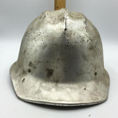 Vintage Silver Safety Hard Hat E.D. Bullard Co Hard Boiled