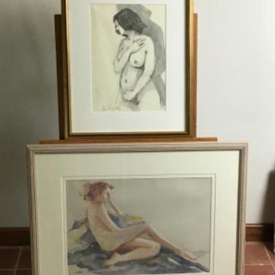 334: Two Originals Nudes by Jean Ranney Smith