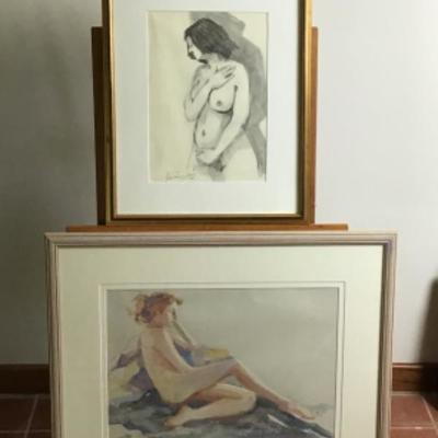 334: Two Originals Nudes by Jean Ranney Smith