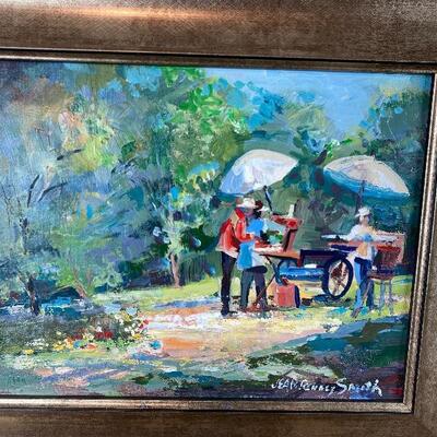 335 Original Oil Painting"Plein Air Painters"  by Jean Ranney Smith