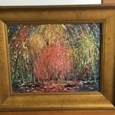 343 Original Oil Painting "Fireworks" by Jean Ranney Smith