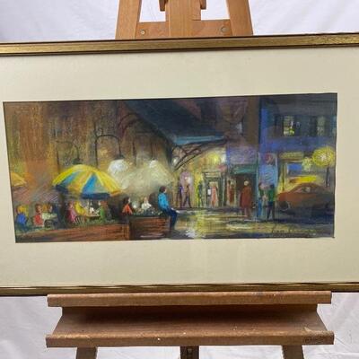 353 Framed Original Pastel "A Night on the Town" by Jean Ranney Smith