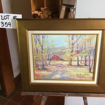 359 Original Oil Painting " Debbie's Barn" by Jean Ranney Smith â€˜03