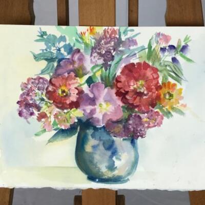 362: Set of Three Floral Watercolors 
