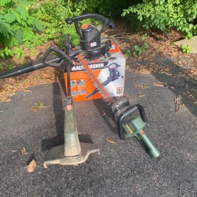 364   Black & Decker Leaf Blower, Electric Weed Eater, Hedgehog