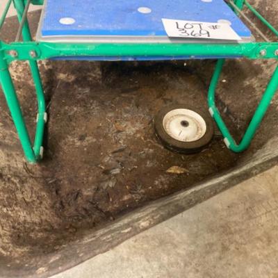 369 Wheel barrel & garden bench