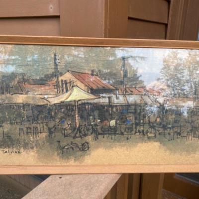 387 Signed Mid-Century  Art
