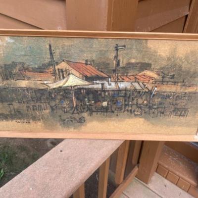 387 Signed Mid-Century  Art
