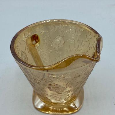 Peach Luster Carnival Glass Creamer