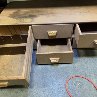 #80 Six Drawer Wooden Storage Box / Tool Box