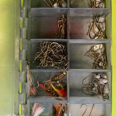 #89 Rossi Mini Twin Box FLIES, HOOKS, SPINNER, SINKERS INCLUDED