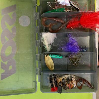 #89 Rossi Mini Twin Box FLIES, HOOKS, SPINNER, SINKERS INCLUDED