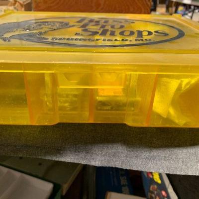 #97 Vintage Fishing Box with Hooks included.