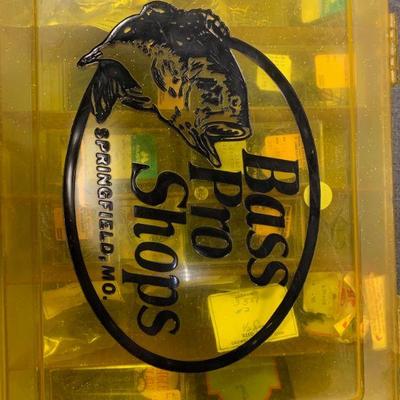 #97 Vintage Fishing Box with Hooks included.