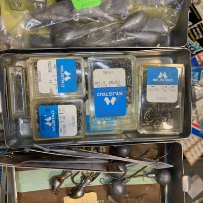 #105 Vintage Storage & Misc. fishing gear included.