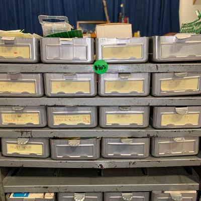 #105 Vintage Storage & Misc. fishing gear included.