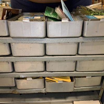 #105 Vintage Storage & Misc. fishing gear included.