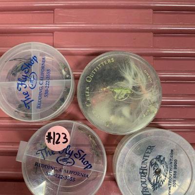 #123 Vintage Flies in Small Containers