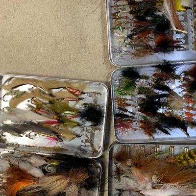 #131 Silver Fly Cases Full of Flies