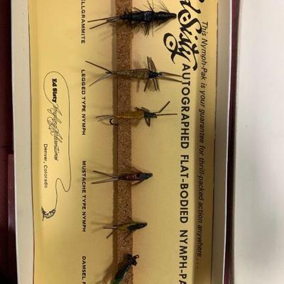 #158 Autographed Nymph Fly Collection