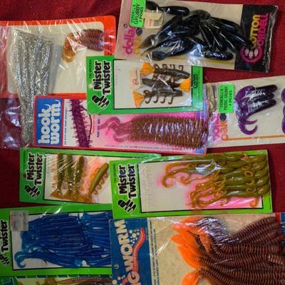 #162 Vintage Rubber Fishing Worm Misc.