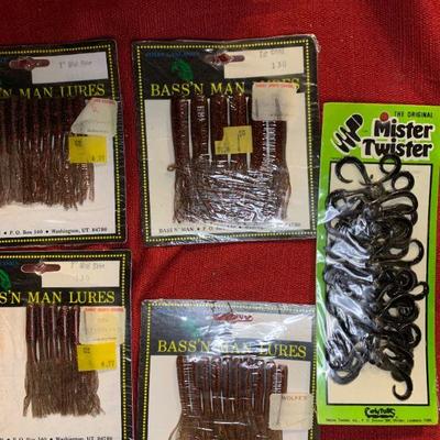 #164 Vintage Rubber Fishing Worms