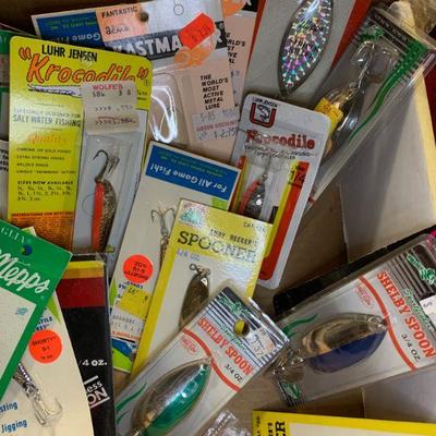 #185 Misc. Box of Lures, Spiners and More!