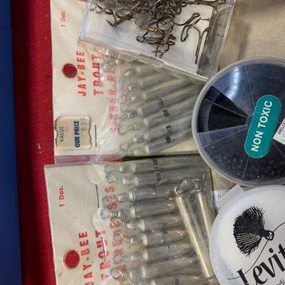 #203 Vintage Sinkers, Hooks and Split Shots