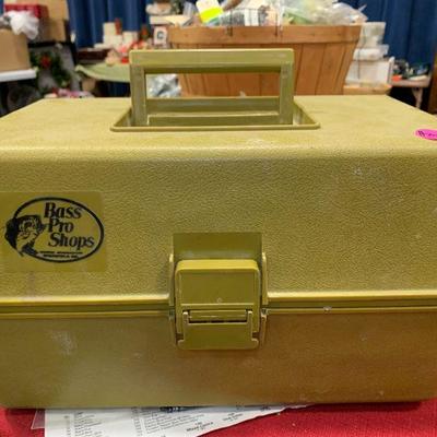 #209 Vintage Fishing Tackle Box Full of Misc. Pieces