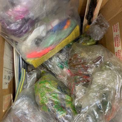 #212 Box of Vintage Rubber Worms