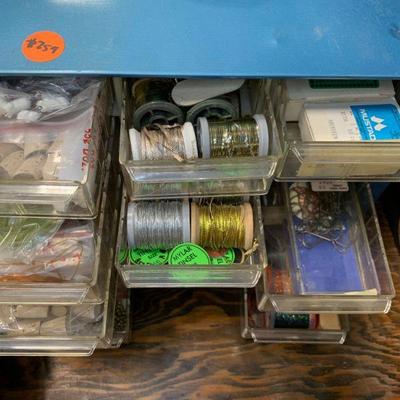 #259 Storage Piece With Drawers Full of Misc.