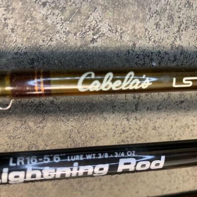 #351 Three Vintage Fishing Poles