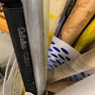 #353 Basket Full of Empty Cylinder Storage 
