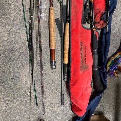 #355 Vintage Fishing Pole Bundle