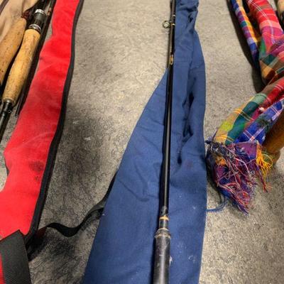 #355 Vintage Fishing Pole Bundle