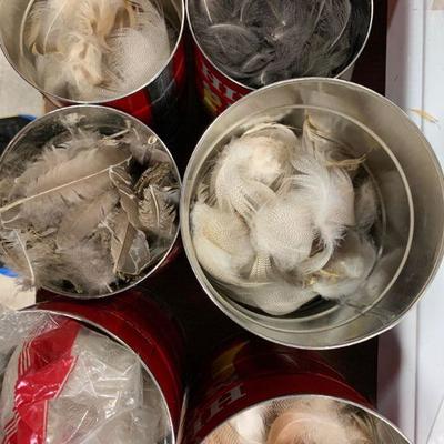#28 Coffee Cans Full of Feathers
