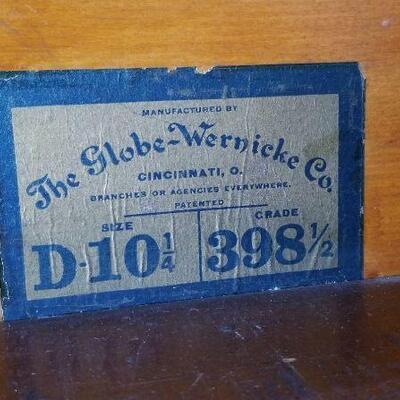 Lot #51  Antique 3 Shelf Barrister's Bookcase - all original