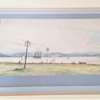 Lot #55  Original Watercolor "Quiet Bay"