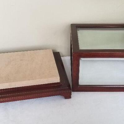 Lot #62  Handsome Bombay Company Glass Display Case