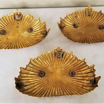 Lot #67  Lot of three British Army/Cavalry brass Hat Decorations - WATERLOO