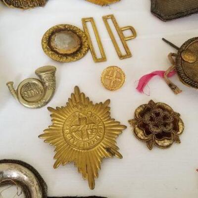Lot #74  MILTARIA - lot of antique British Militaria
