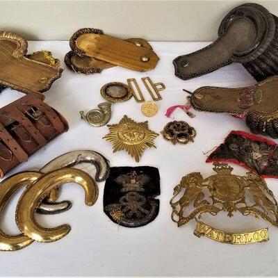 Lot #74  MILTARIA - lot of antique British Militaria