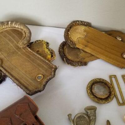 Lot #74  MILTARIA - lot of antique British Militaria