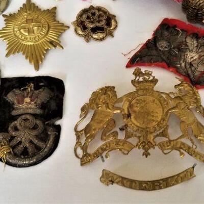 Lot #74  MILTARIA - lot of antique British Militaria