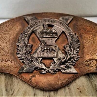 Lot #83  Vintage Gordon Highlanders Sporran