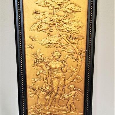 Lot #92  Vintage Wall Decoration - Metal - Persephone