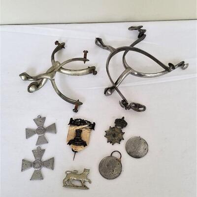 Lot #94  MILITARIA - nice lot of antique/vintage British Militaria - Spurs