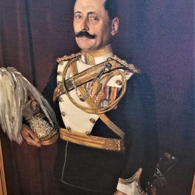 Lot #96  Magnificent Oil Painting of a Military Figure
