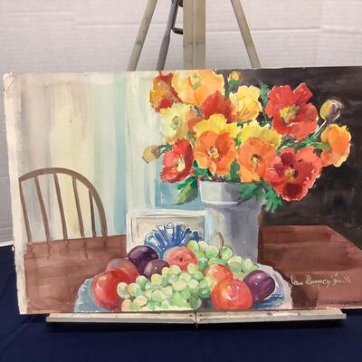 E - 100 Original Watercolor By Jean Ranney Smith