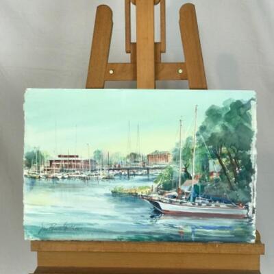D - 102 Jean Ranney Smith Original Watercolor "Marina"